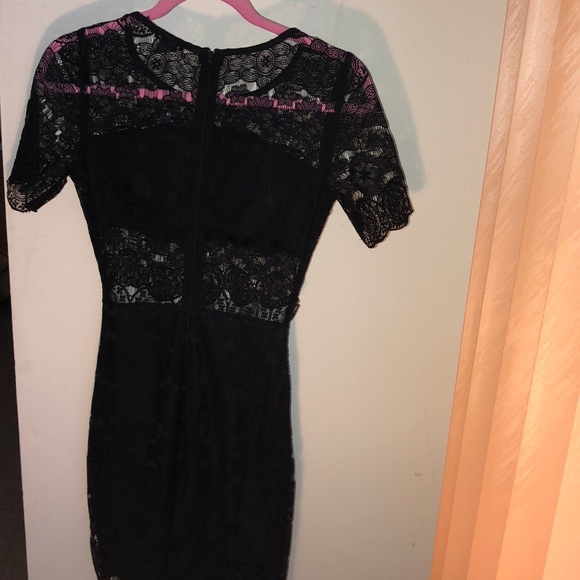 Black lace mini dress - Picture 5 of 5